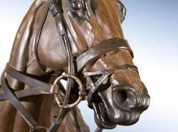 Rare & Grand Handsome Polo Bronze- Power Player, Courtesy of Chisholm Gallery, LLC